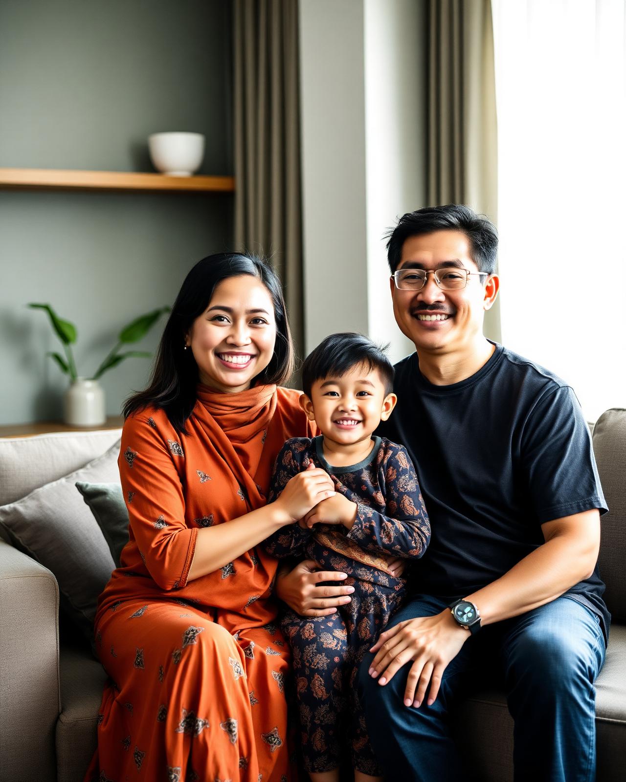 Keluarga Malaysia bahagia